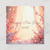 Happy New Year 2026 Quadratische Visitenkarte (Vorderseite)