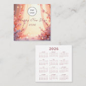 Happy New Year 2026 Quadratische Visitenkarte (Vorne/Hinten)