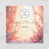 Happy New Year 2026 Quadratische Visitenkarte (Vorderseite)