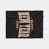 Happy New Year 2026 Retro Leopard New Years Eve Pa Fleecedecke (Vorderseite (Horizontal))