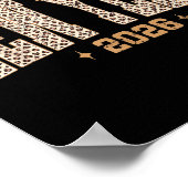 Happy New Year 2026 Retro Leopard New Years Eve Pa Poster (Ecke)