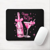 Happy New Year 2026 Retro Nk Bow Whisky New Year's Mousepad (Mit Mouse)