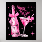 Happy New Year 2026 Retro Nk Bow Whisky New Year's Poster (Vorne)