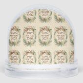 happy new year 2026 rustic snow globe schneekugeln (Rückseite)