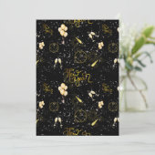 Happy New Year 2026 Seamless Pattern Einladung (Stehend Vorderseite)