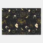 Happy New Year 2026 Seamless Pattern Geschenkpapier Set (Vorderseite 2)