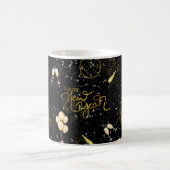 Happy New Year 2026 Seamless Pattern Kaffeetasse (Mittel)
