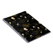 Happy New Year 2026 Seamless Pattern Notizblock (Rechte Seite)