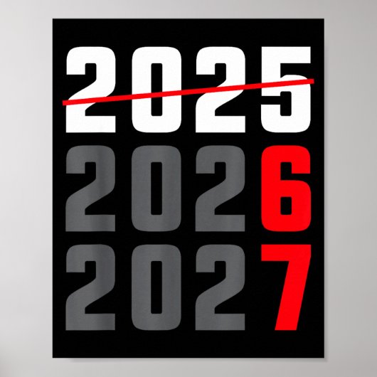 Happy New Year 2026 Shirt Six Seven 67 Meme Gen Al Poster (Vorne)