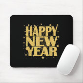 Happy New Year 2026 Silvester Party Countdown Mousepad (Mit Mouse)