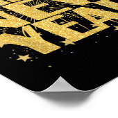 Happy New Year 2026 Silvester Party Countdown Poster (Ecke)