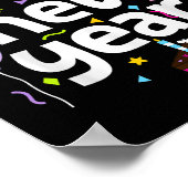 Happy New Year 2026 Silvester Party Kinder Mädchen Poster (Ecke)