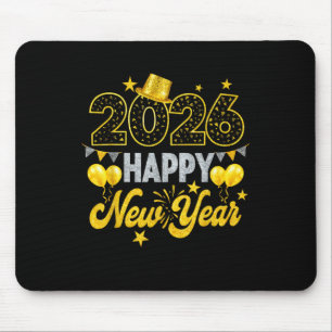 Happy New Year 2026 Silvester Party Mousepad