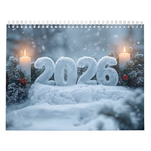 happy new year 2026 snowy calm  kalender (Titelbild)