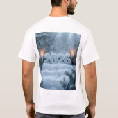 happy new year 2026 snowy calm t-shirt (Rückseite)