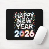 Happy New Year 2026 Sparkle Shirt For Women  Mousepad (Mit Mouse)