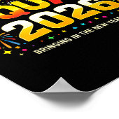 Happy New Year 2026 Squad Crew Fireworks Family Ma Poster (Ecke)