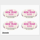 Happy New Year 2026 Sticker (Blatt)
