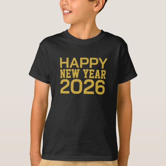 Happy New Year 2026 T-Shirt (Vorderseite)