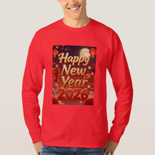 Happy new year 2026 T-Shirt (Vorderseite)