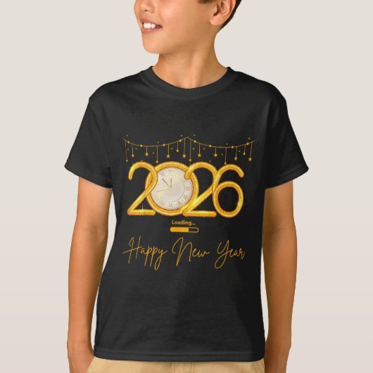 Happy New Year 2026 T-Shirt (Vorderseite)