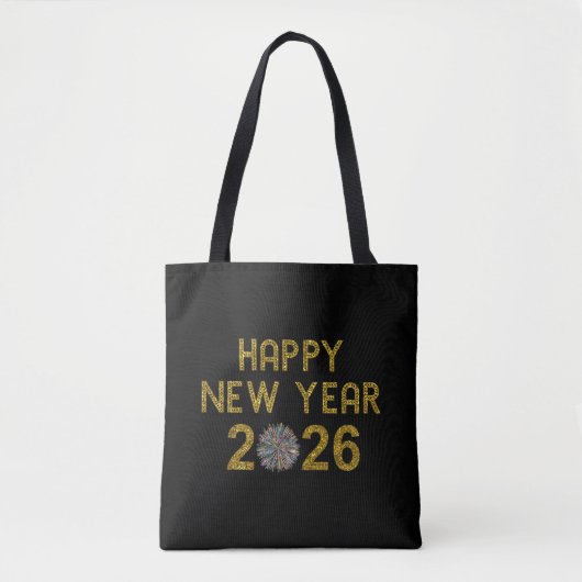 Happy New Year 2026 Tasche (Vorderseite)