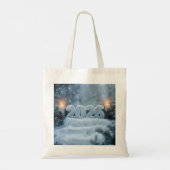 happy new year 2026 winter calm totebag tragetasche (Rückseite)