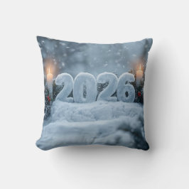 happy new year 2026 winter kissen