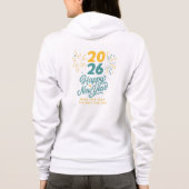 Happy New Year 2026 Zip-Up Hoodie | Festive (Rückseite)