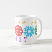 Happy New Year 2027 mug Kaffeetasse (VorderseiteRechts)