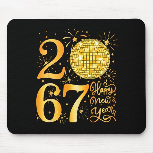 Happy New Year 2067 Funny 67 Six Seven Meme New Ye Mousepad (Vorne)