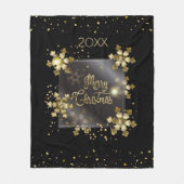 Happy New Year 20XX & Gold Weihnachten Luxus Fleecedecke (Vorderseite)