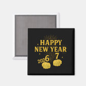 Happy New Year 67 Meme – Funny 2026 Celebration Pa Magnet (Vorderseite/Rückseite)