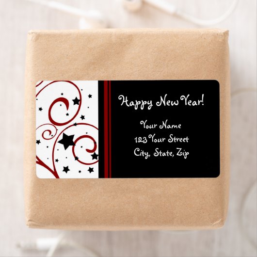Happy New Year Address Labels (Insitu)