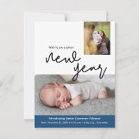 Happy New Year Ankündigung zur Geburt