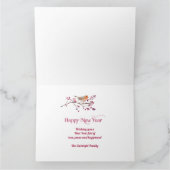 Happy New Year Announcement Holiday Karte (Innenseite)