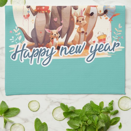 Happy New Year at last Geschirrtuch (Gefaltet)