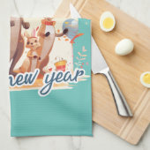 Happy New Year at last Geschirrtuch (Viertel Falte)