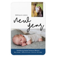 Happy New Year Baby Birth Ankündigung