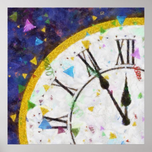 Happy New Year Background Poster (Vorne)