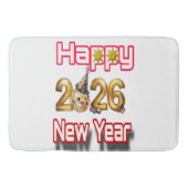 Happy New year Badematte (Vorderseite)