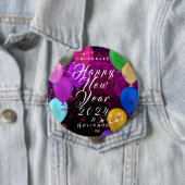 Happy New Year Balloon Button (Beispiel)