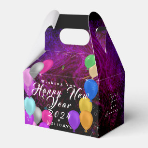 Happy New Year Balloon Geschenkschachtel