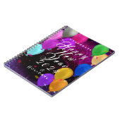 Happy New Year Balloon Notizblock (Linke Seite)