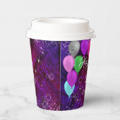 Happy New Year Balloon Pappbecher (Rechts)