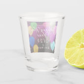 Happy New Year Balloon Schnapsglas (Rückseite)