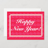 Happy New Year ~band heart ~ Postkarte (Vorne/Hinten)