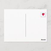 Happy New Year ~band heart ~ Postkarte (Rückseite)