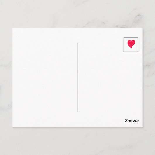 Happy New Year ~band heart ~ Postkarte (Rückseite)