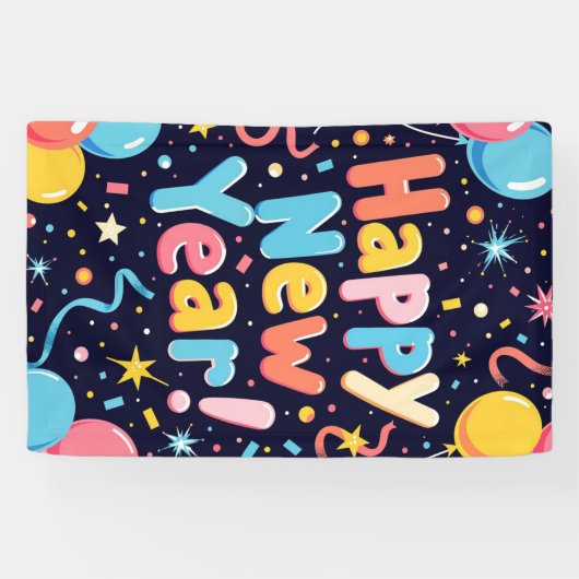 Happy New Year Banner (Horizontal)